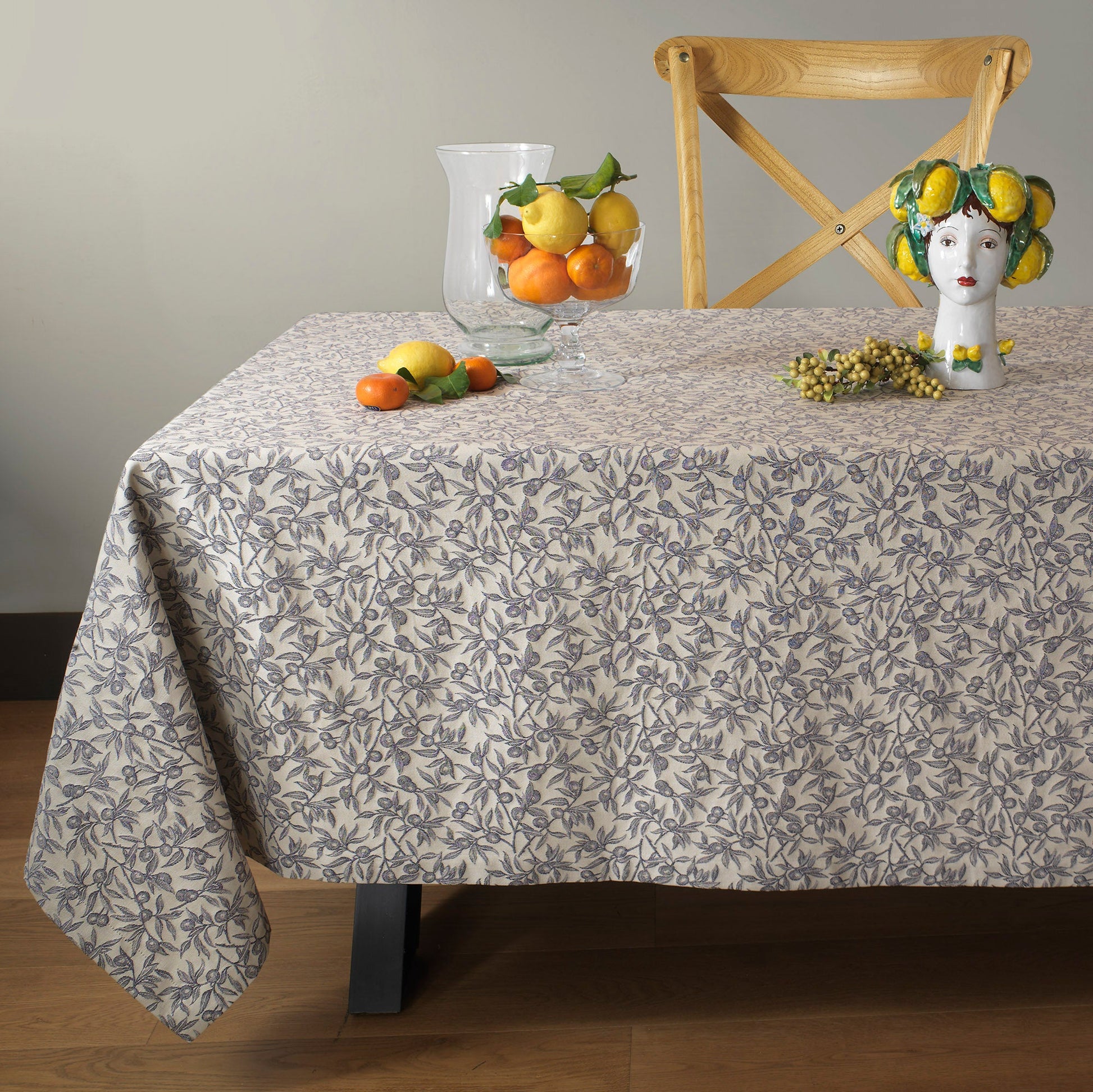 TABLECLOTH OLIVO SELVATICO - dark colours