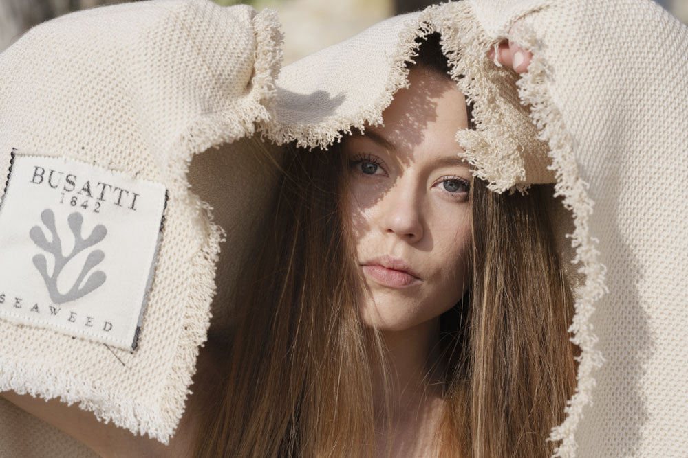 WAFFLE BATH TOWEL - FLORA