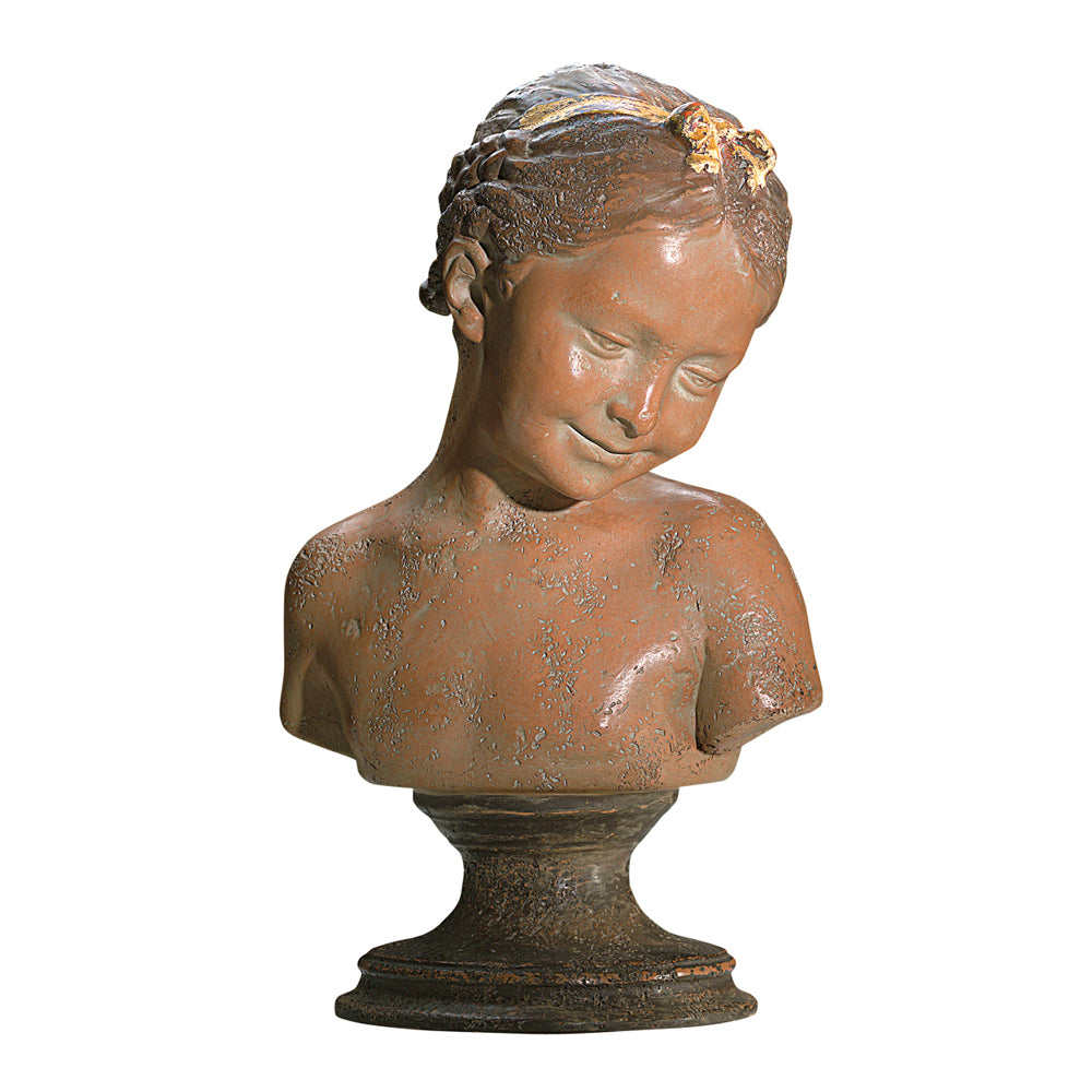 FRENCH GIRL'S BUST ON BASE