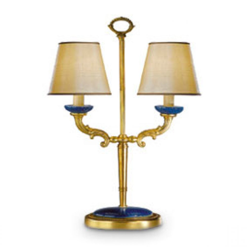 BIANCA - TABLE LAMP TWO LIGHTS WITH SHADES