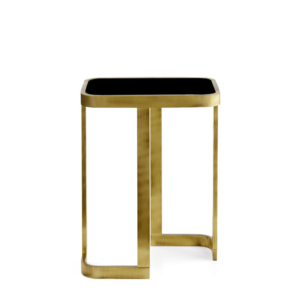 JEAN - SIDE TABLE WITH GLASS TOP