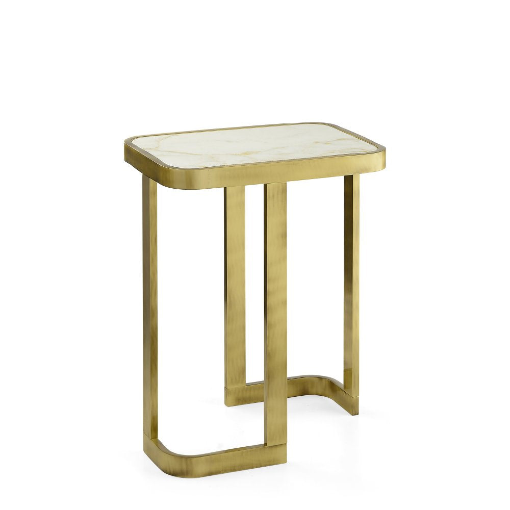 JEAN - SIDE TABLE WITH MARBLE TOP