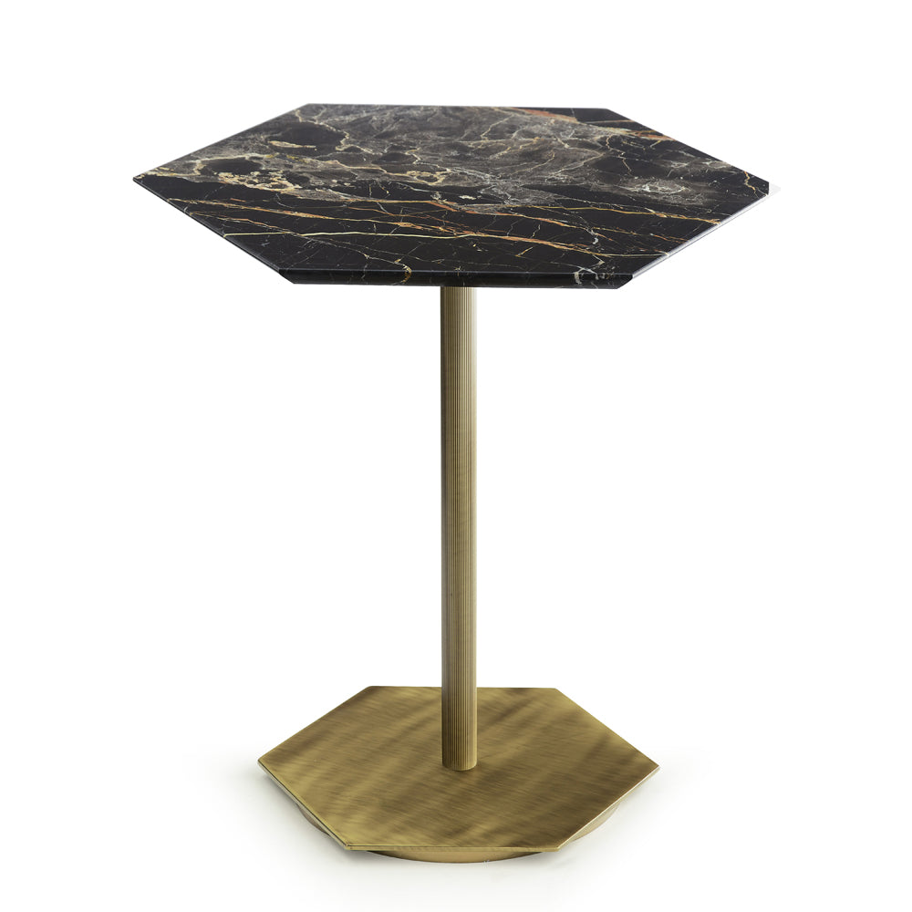 TED - SIDE TABLE WITH MARBLE TOP