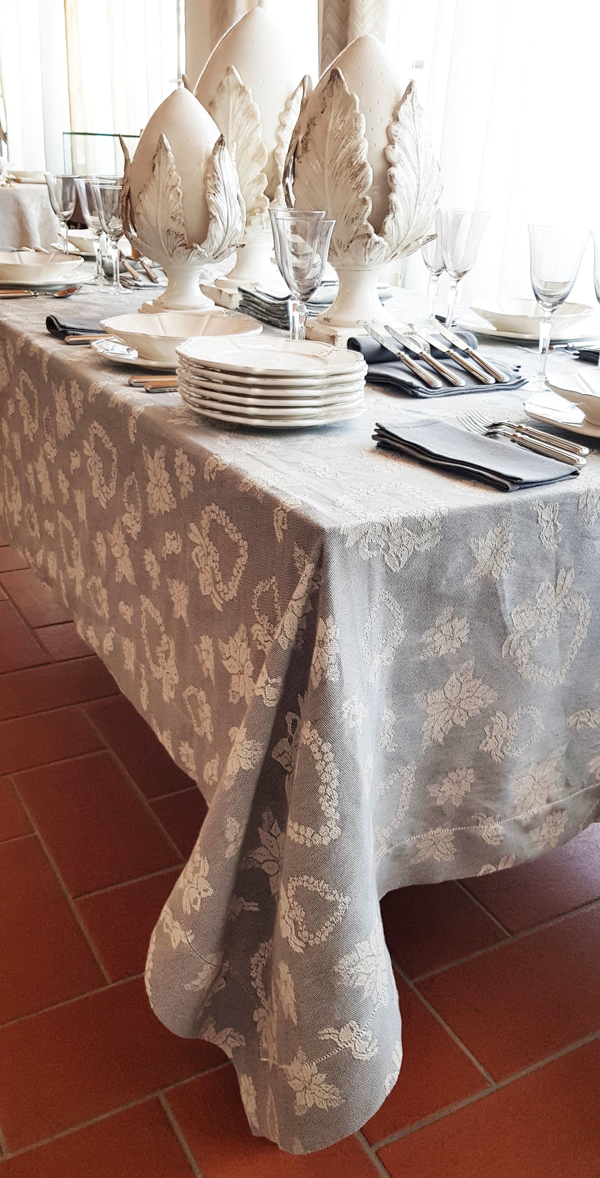 CUORI DI NATALE - Christmas Tablecloth 180x300cm / "70,86x"118,11