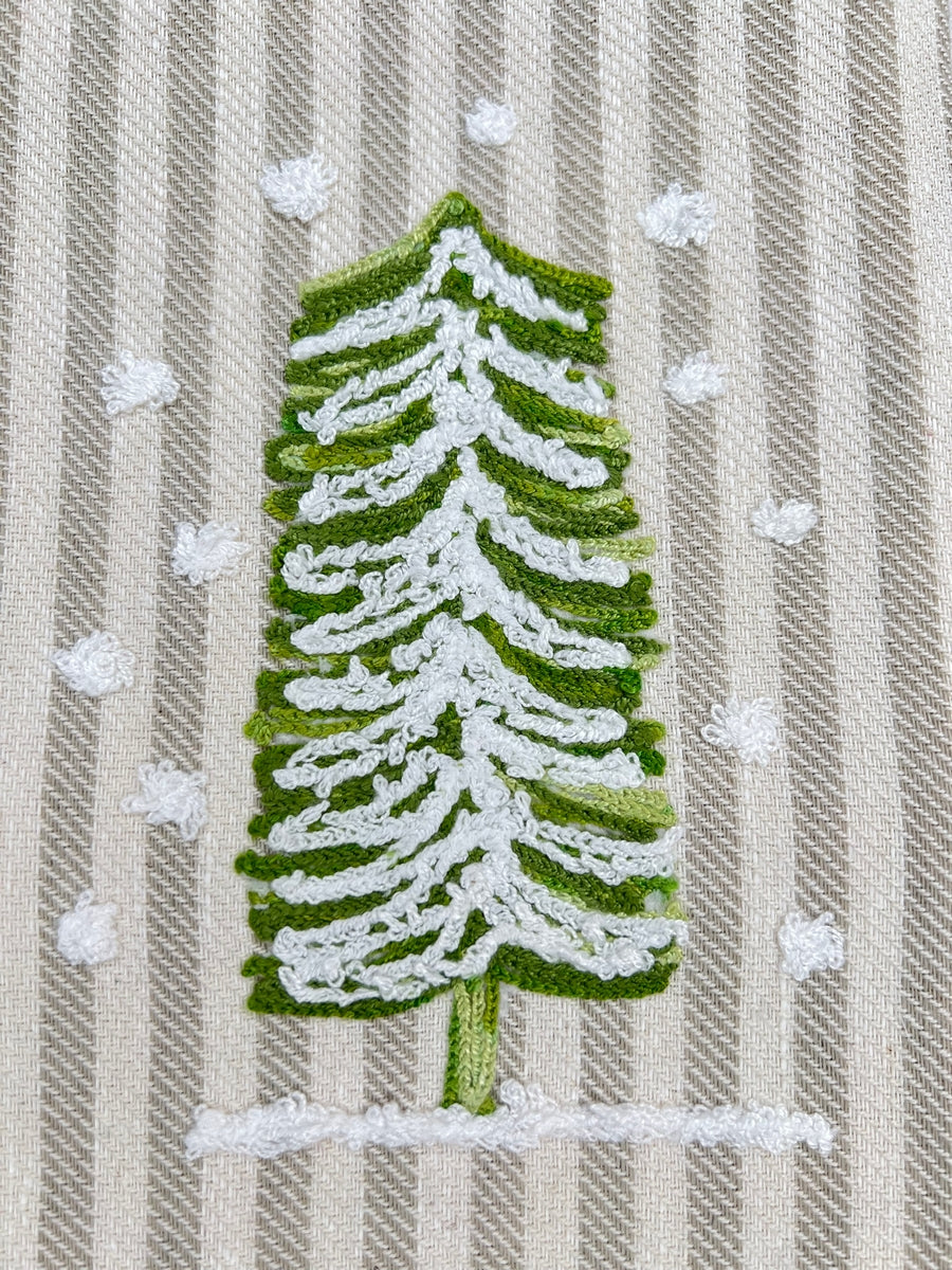 SNOWY CHRISTMAS TREE - POMELO KITCHEN TOWEL
