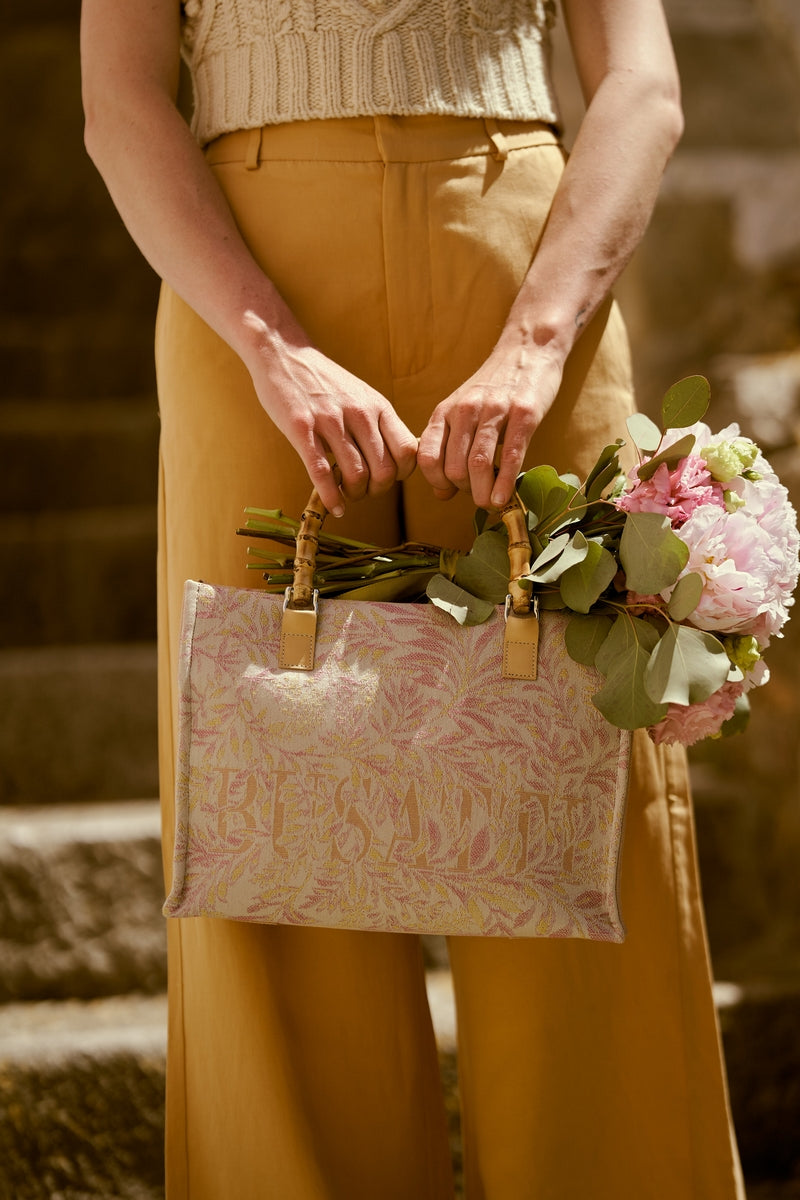 KENZIA HANDBAG - BAMBOO HANDLES