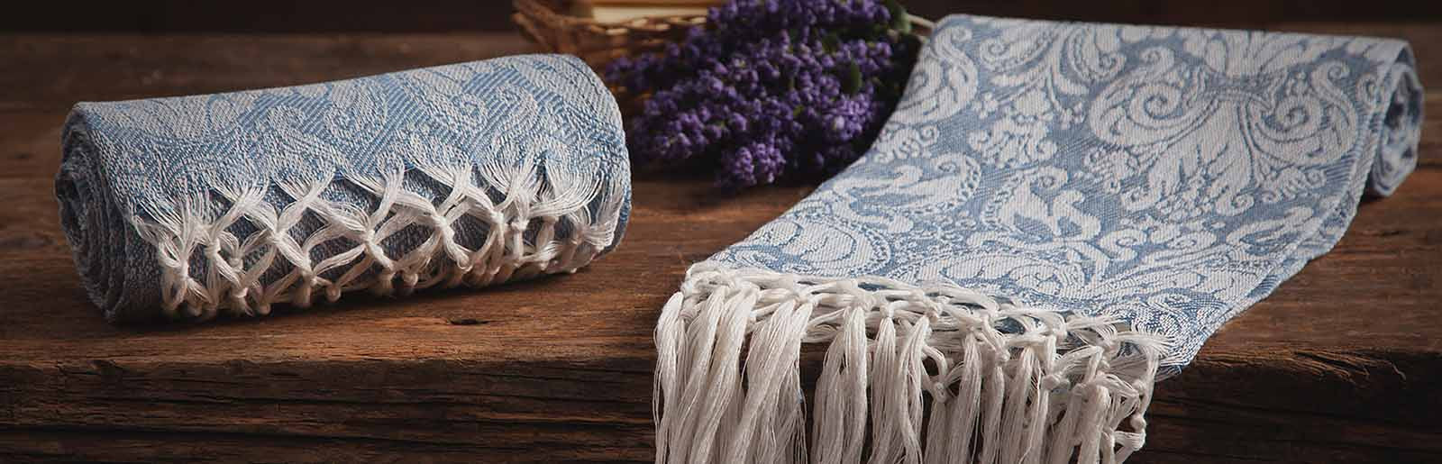 Giglio - Face towel with double fringe