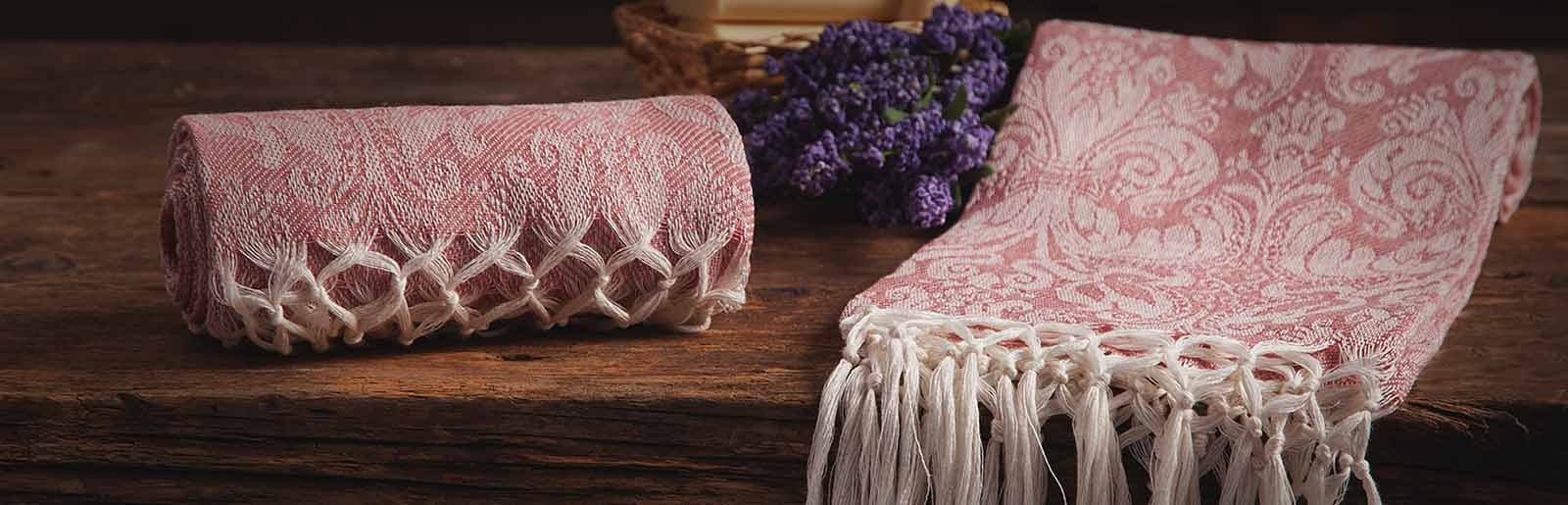 Giglio - Face towel with double fringe