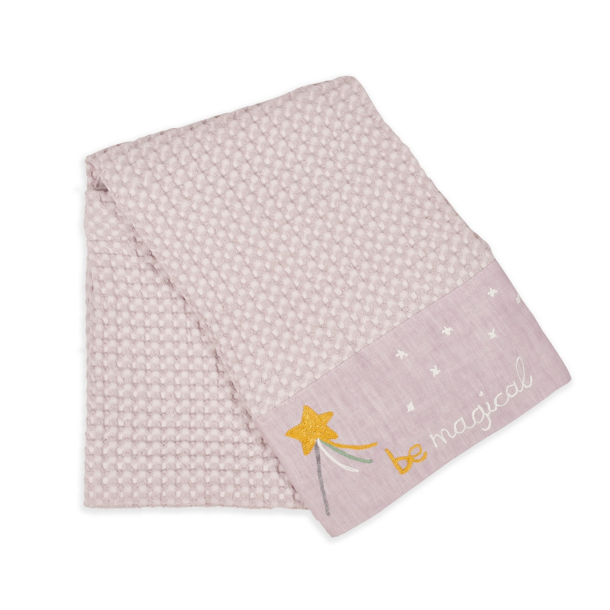BE MAGICAL - SOFT HONEY COMB TOWEL WITH EMBROIDERY