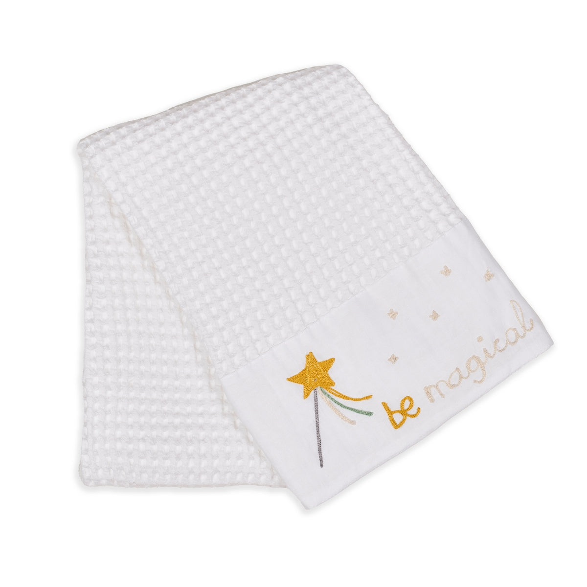 BE MAGICAL - SOFT HONEY COMB TOWEL WITH EMBROIDERY