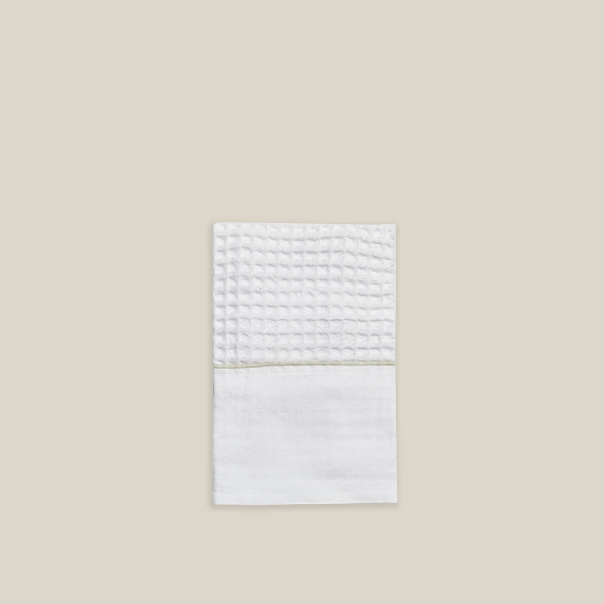WAFFLE TOWELS WITH PUNTO SIENA STITCHING