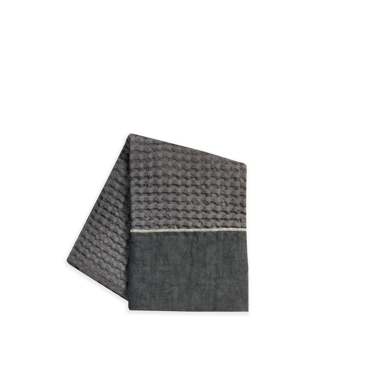 WAFFLE TOWELS WITH PUNTO PERUGIA STITCHING