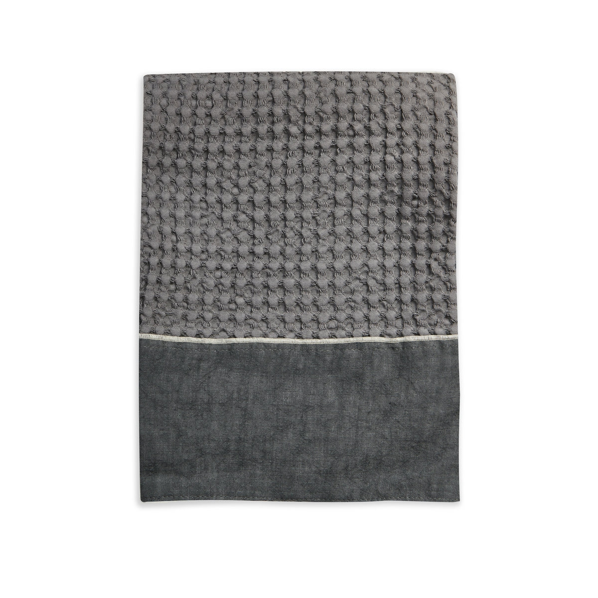 WAFFLE TOWELS WITH PUNTO PERUGIA STITCHING