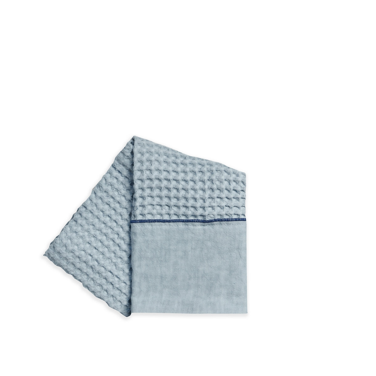WAFFLE TOWELS WITH PUNTO PERUGIA STITCHING