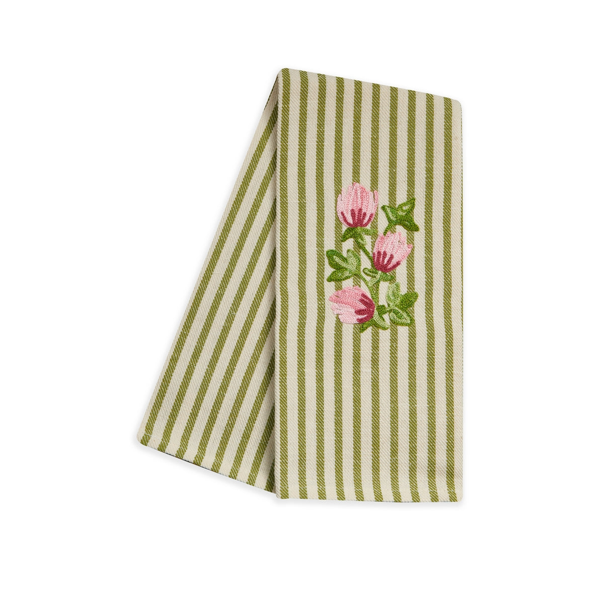 SMALL ROSES - EMBROIDERED KITCHEN TOWEL