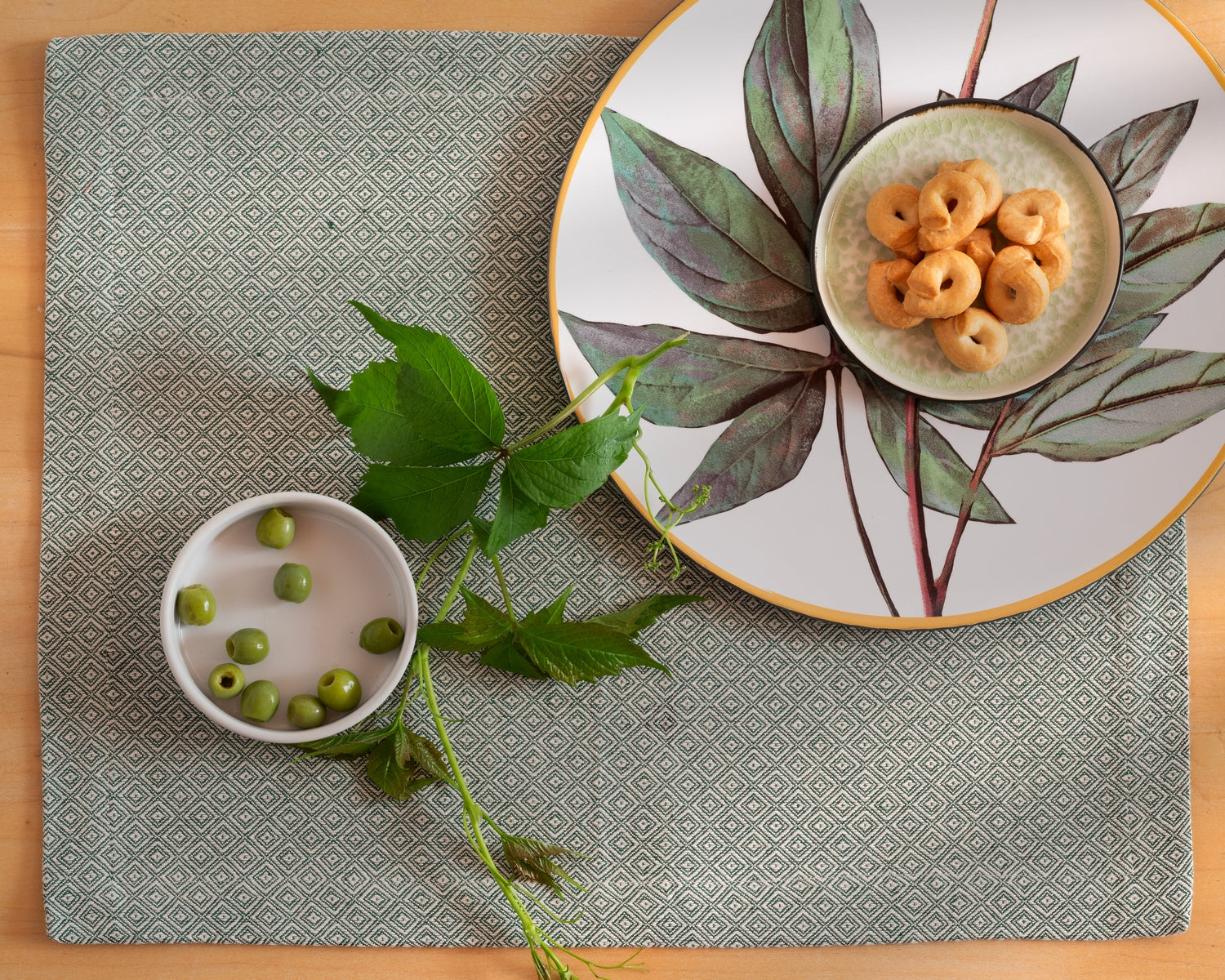 Pienza - Placemat with simple machine hem