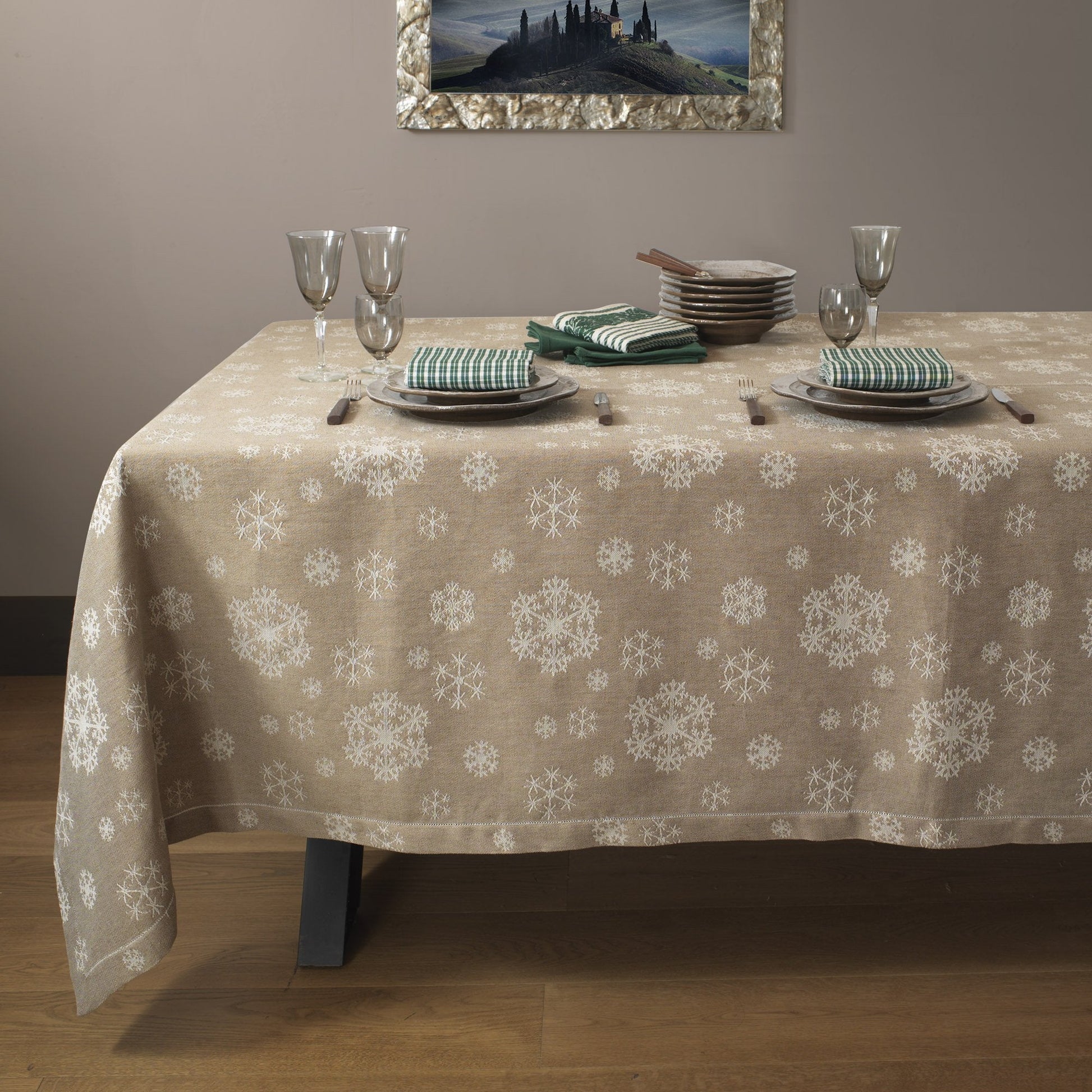 ICE CRYSTALS - TABLECLOTH