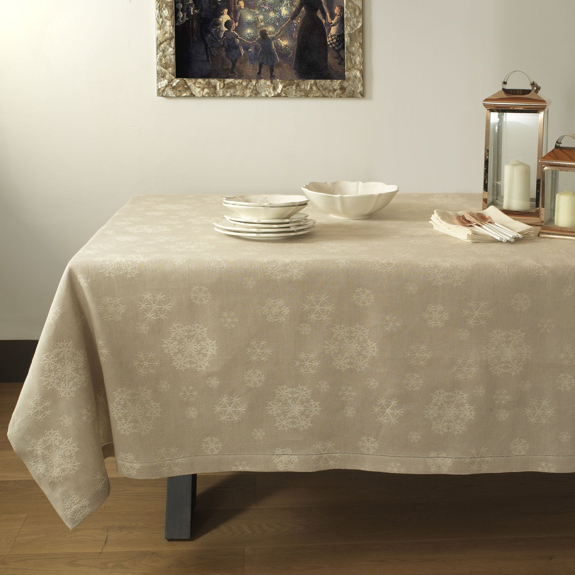 ICE CRYSTALS - TABLECLOTH