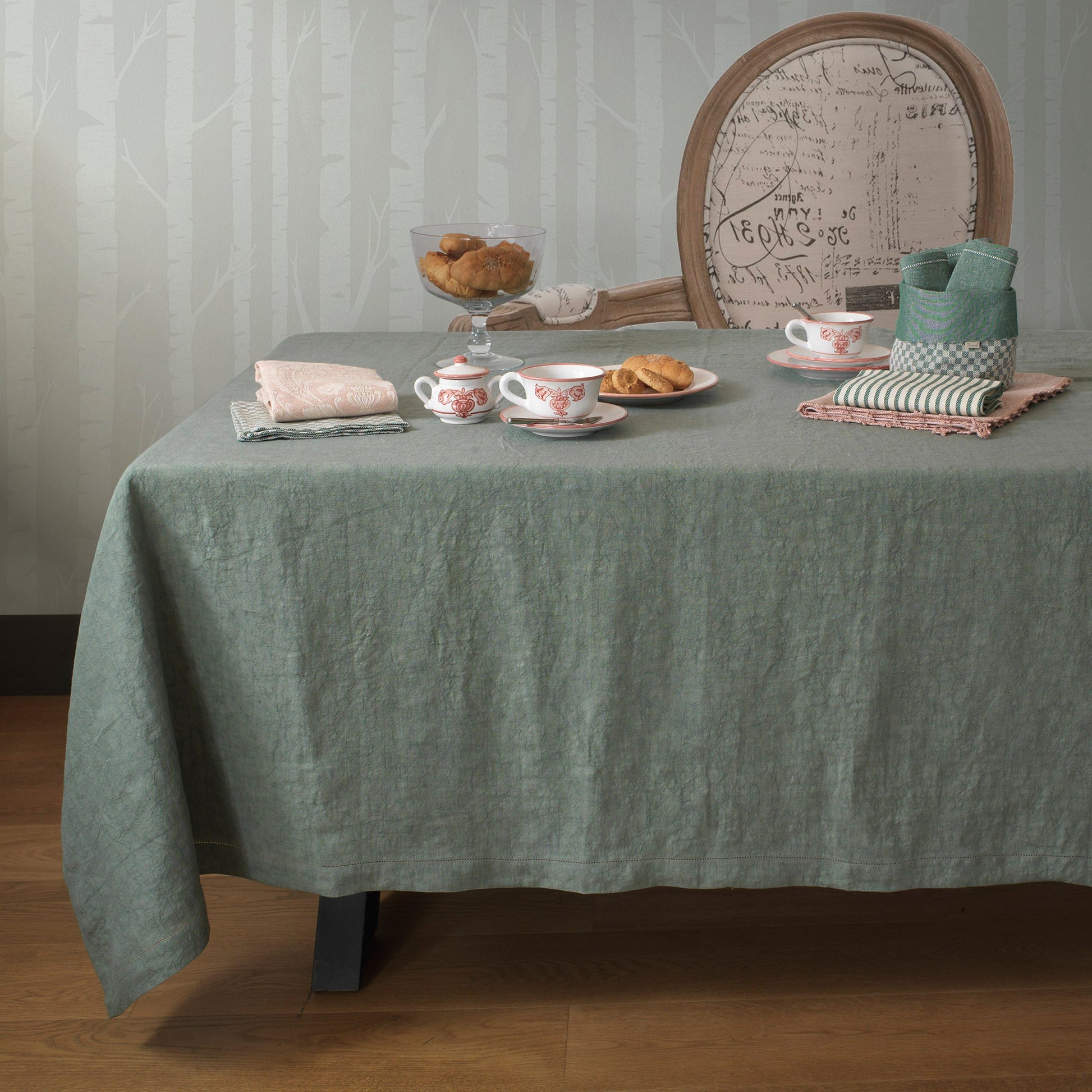 VENERE - PREWASHED LINEN TABLECLOTH