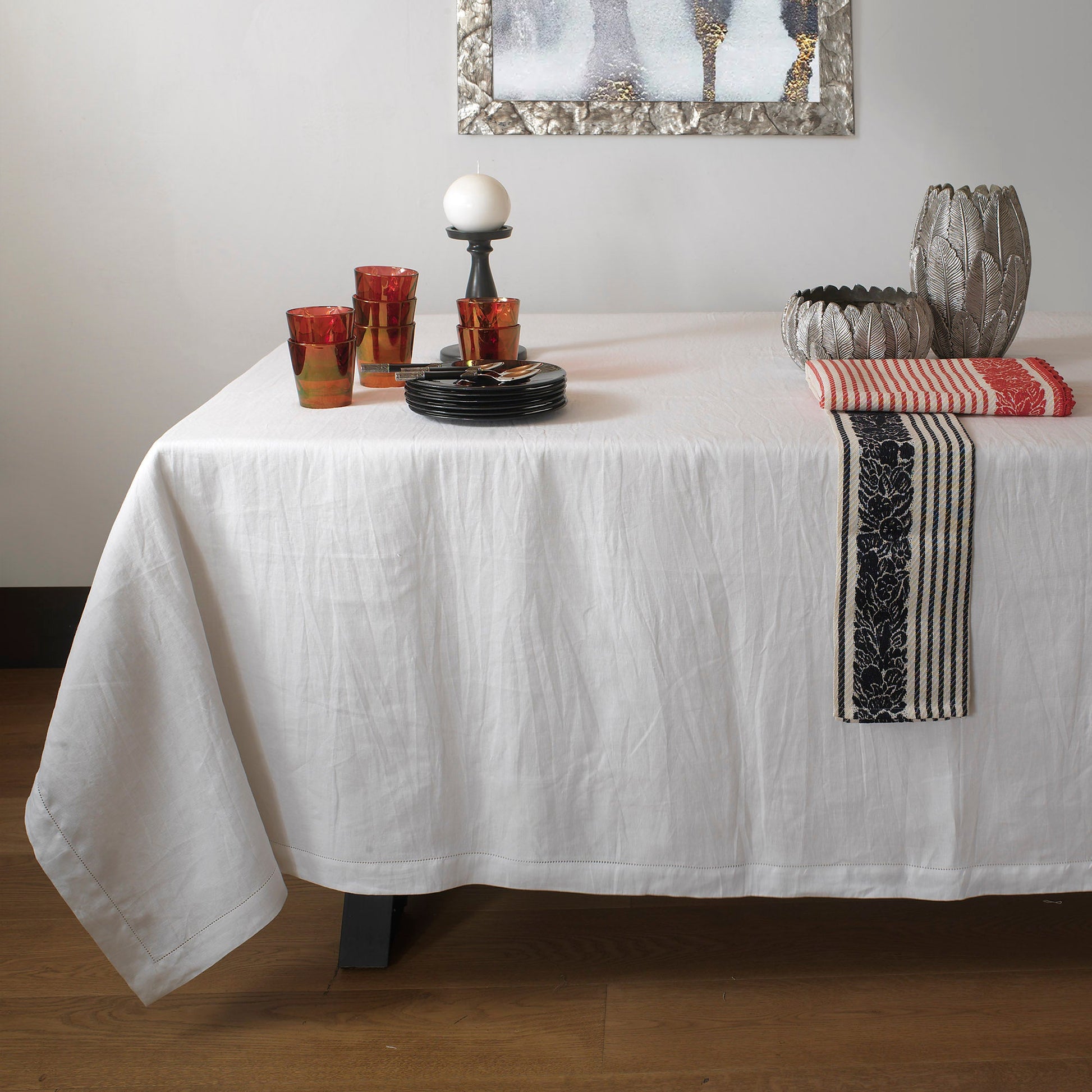 VENERE - PREWASHED LINEN TABLECLOTH