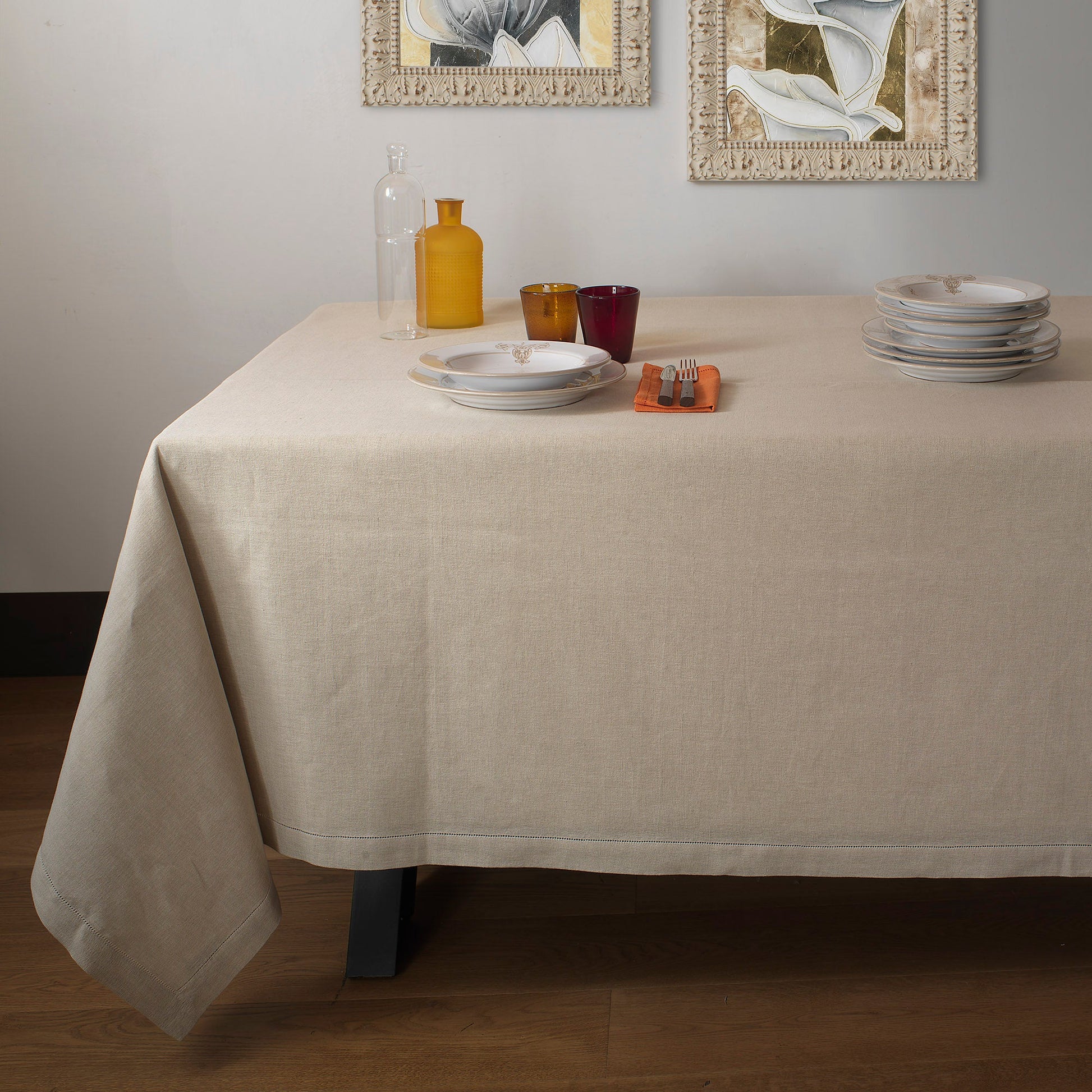 ZODIACO TABLECLOTH PREWASHED 79x118 inches (Outlet)