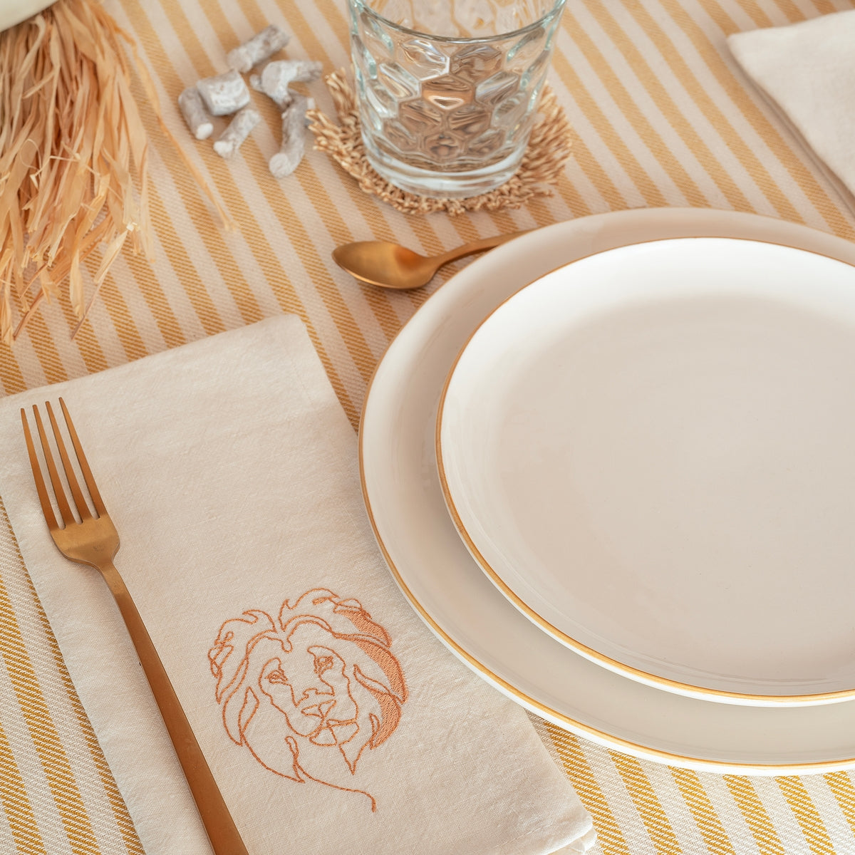 SAVANA - Set of 2 embrodiered napkins