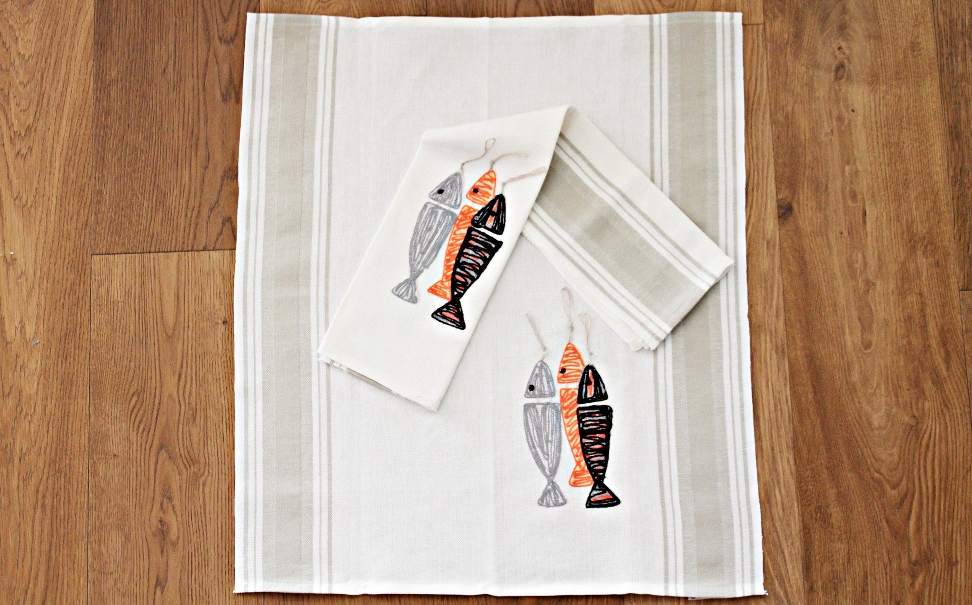 Pesci all'amo - Kitchen towel
