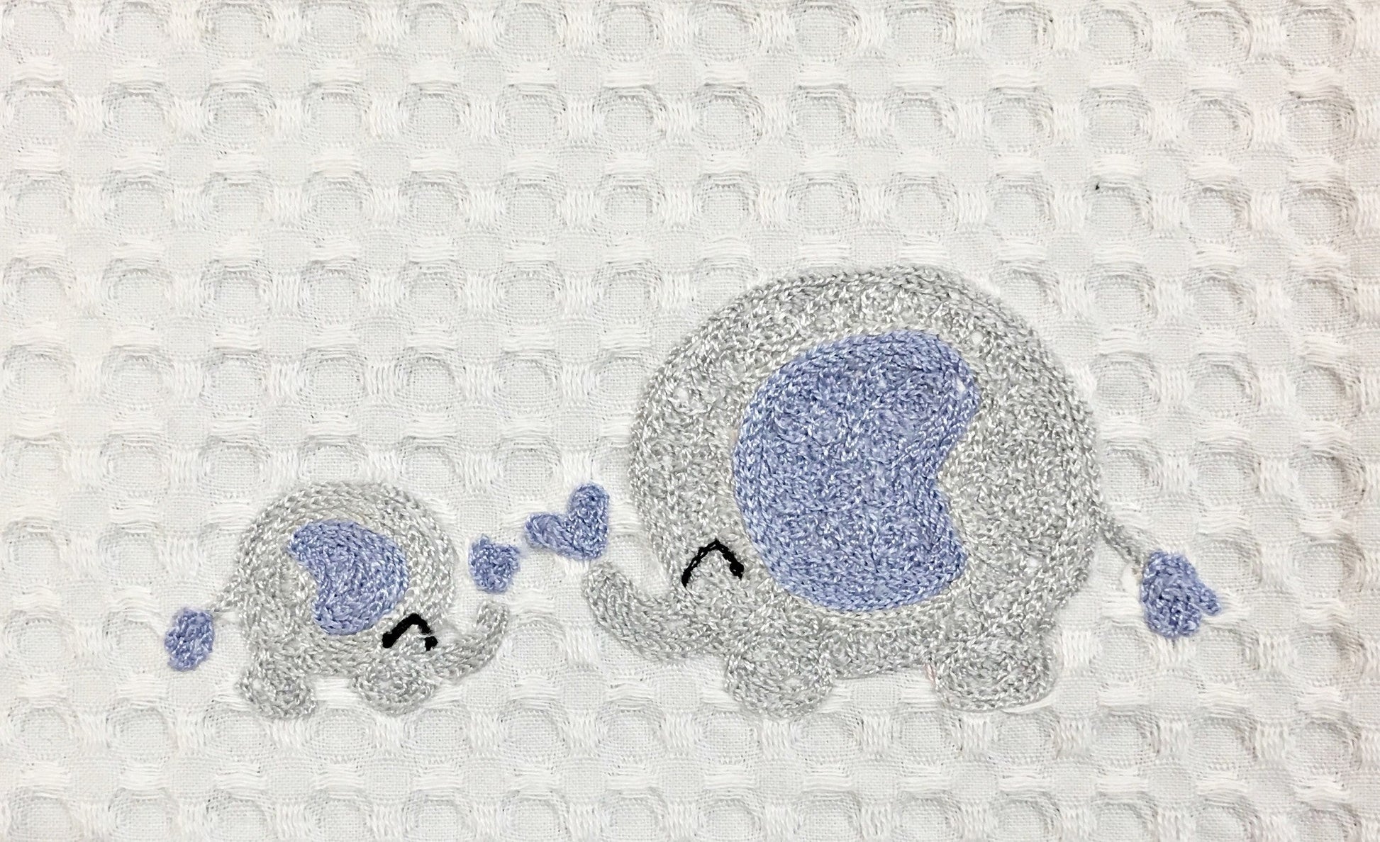 Poncho round embroidered