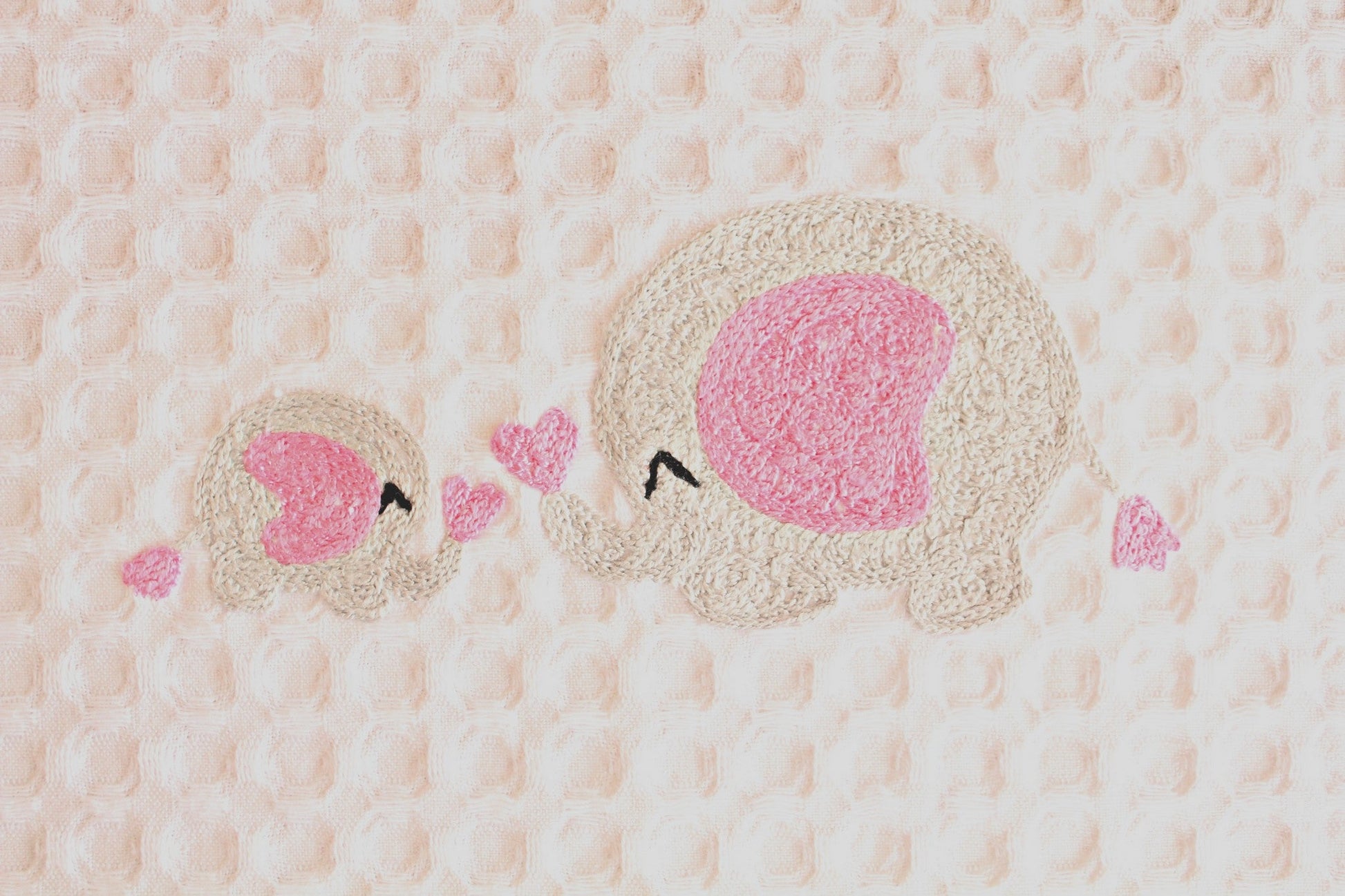 Poncho round embroidered