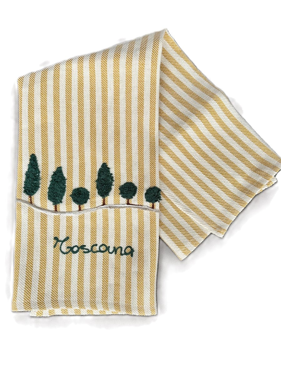 Cipressi Toscana - Kitchen towel Pomelo