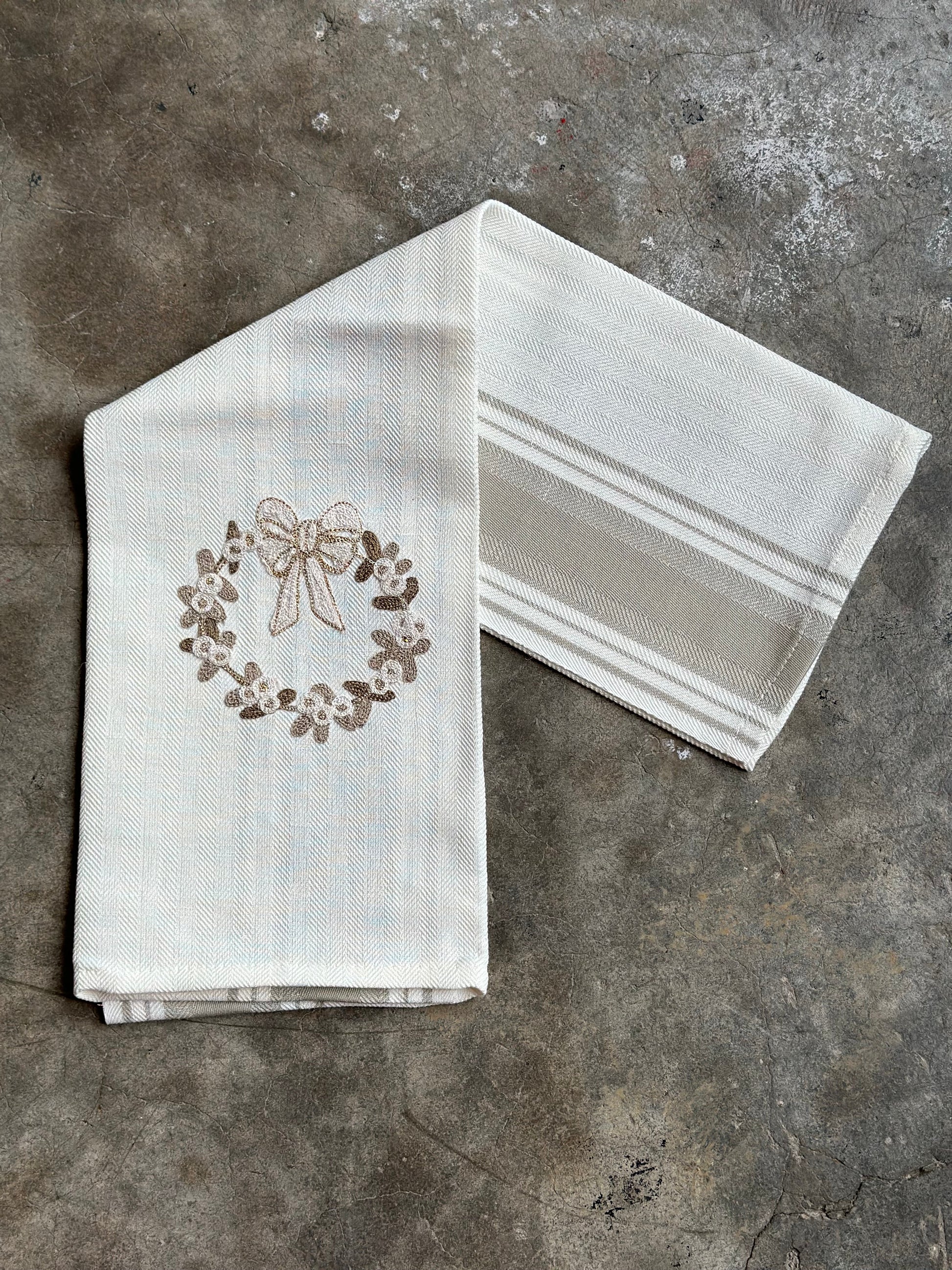 CHRISTMAS GARLAND - DUE FRAGOLE KITCHEN TOWEL