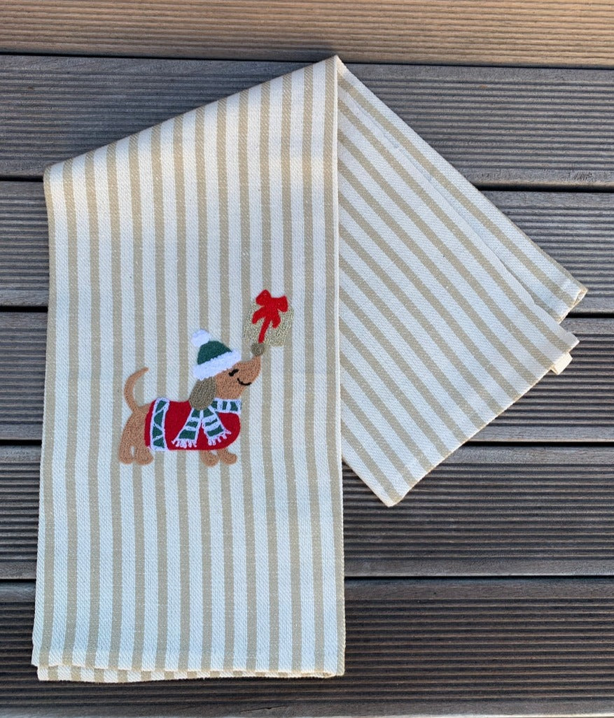 CHRISTMAS DOG - POMELO KITCHEN TOWEL