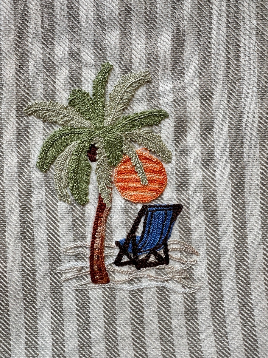 AT THE BEACH - KITCHEN TOWEL POMELO