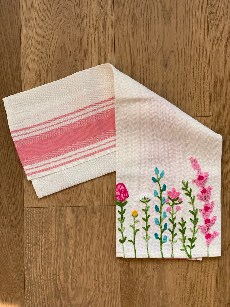 SPRING FLOWER FIELD - EMBROIDERED FLOWER FIELD