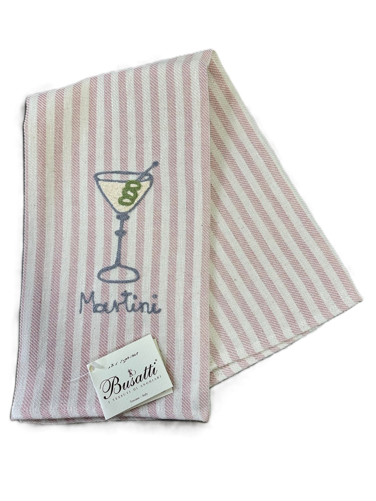 COCKTAILS - EMBROIDERED KITCHEN TOWEL