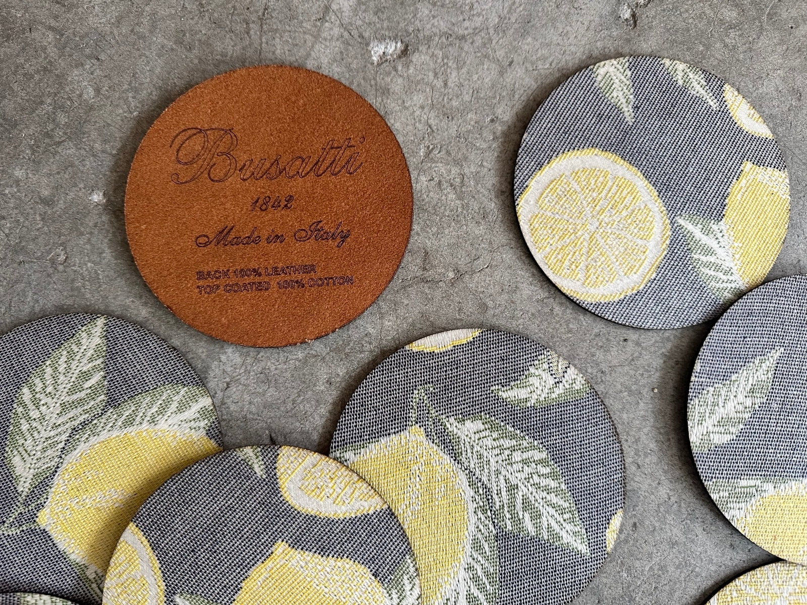 COATED COASTERS- LIMONCELLO (Outlet)