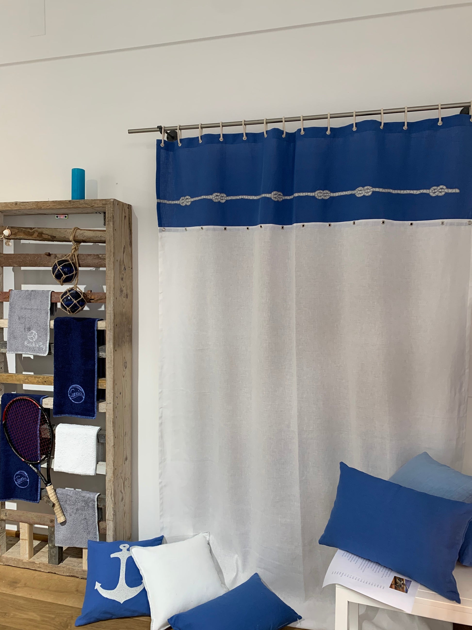 EMBROIDERED CURTAIN - LAZIO