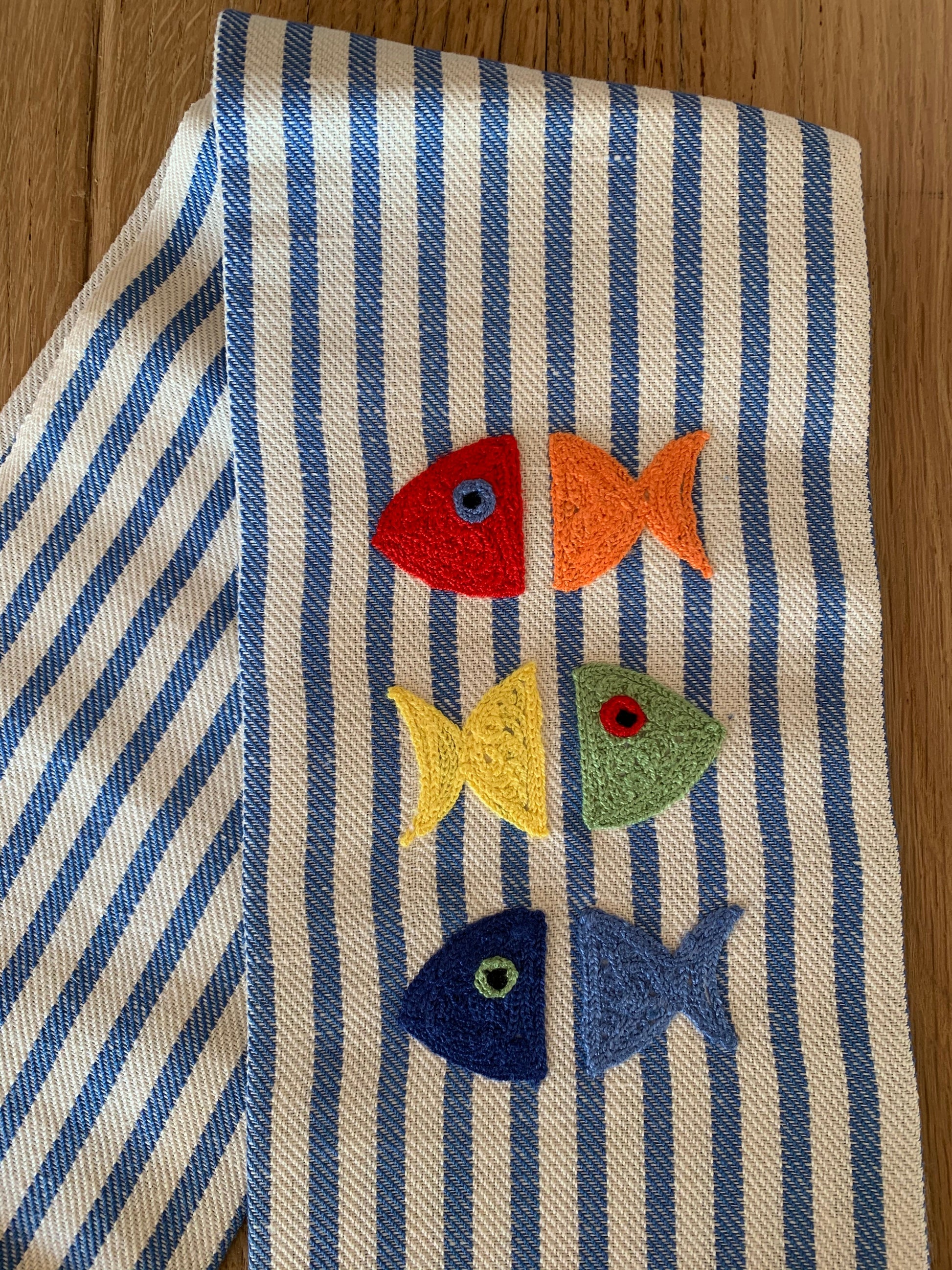 Three Fish - Dish Towel Melograno