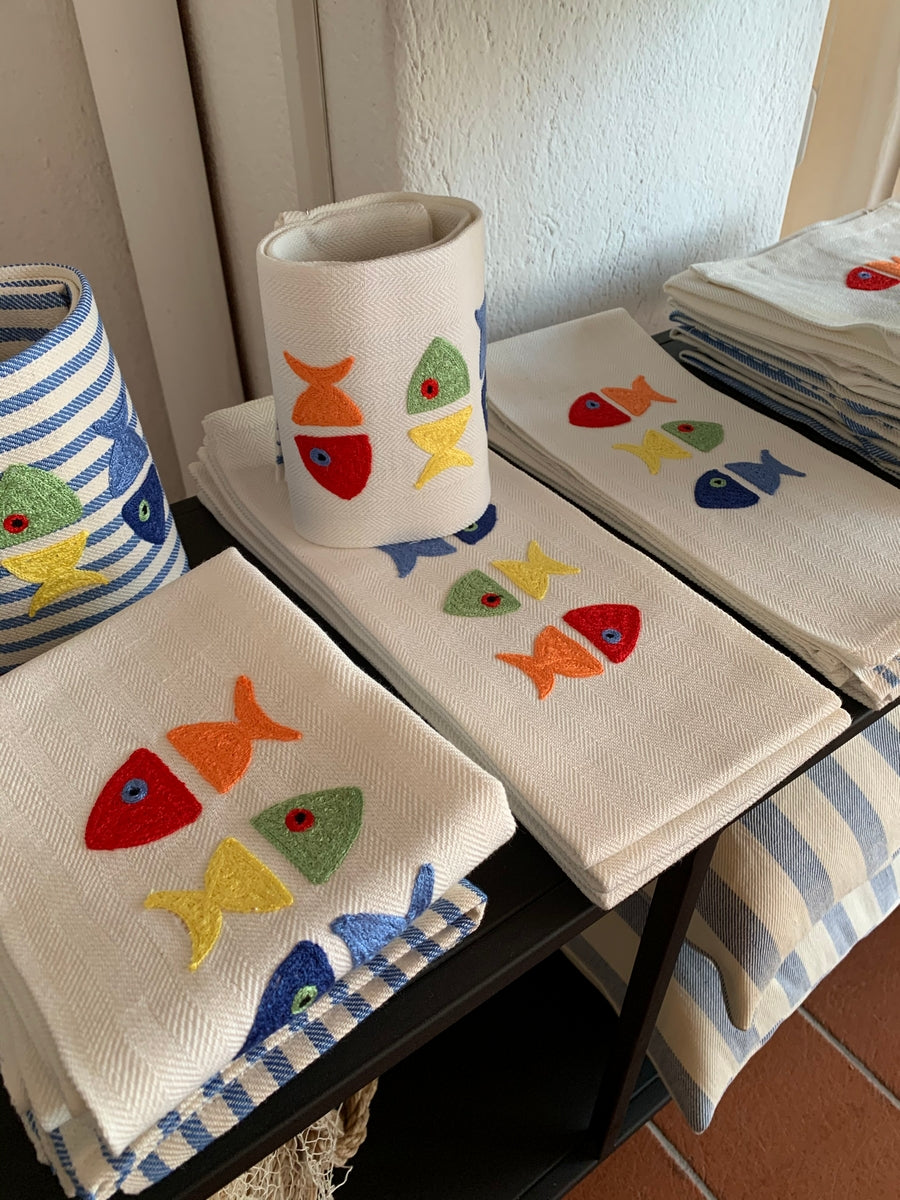 Three Fish - Dish Towel Due Fragole