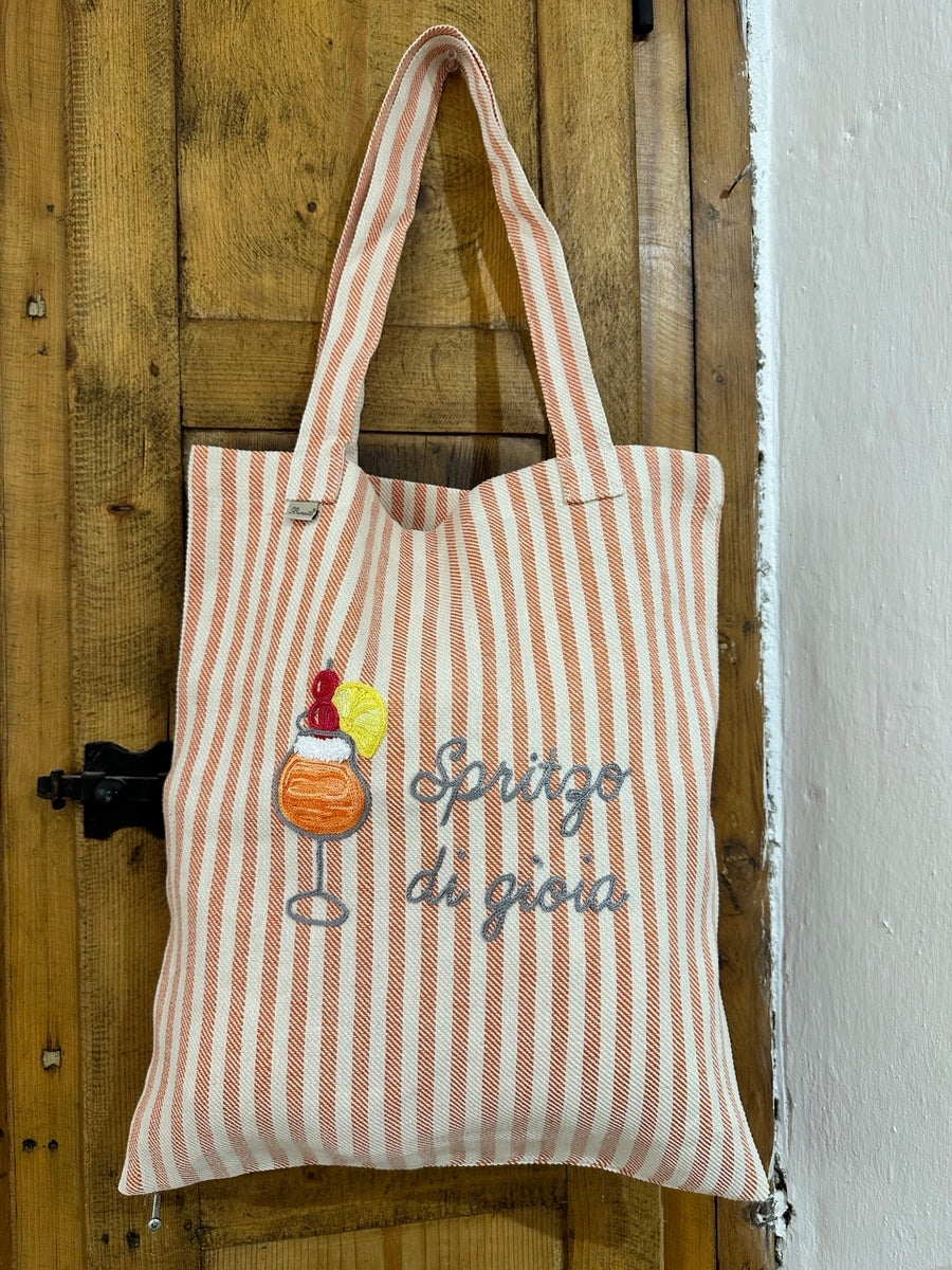SHOPPER RICAMATO - Spritzo di gioia
