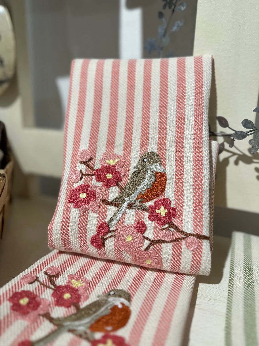 BIRD ON BLOSSOMED BRANCH - POMELO KITCHEN TOWEL