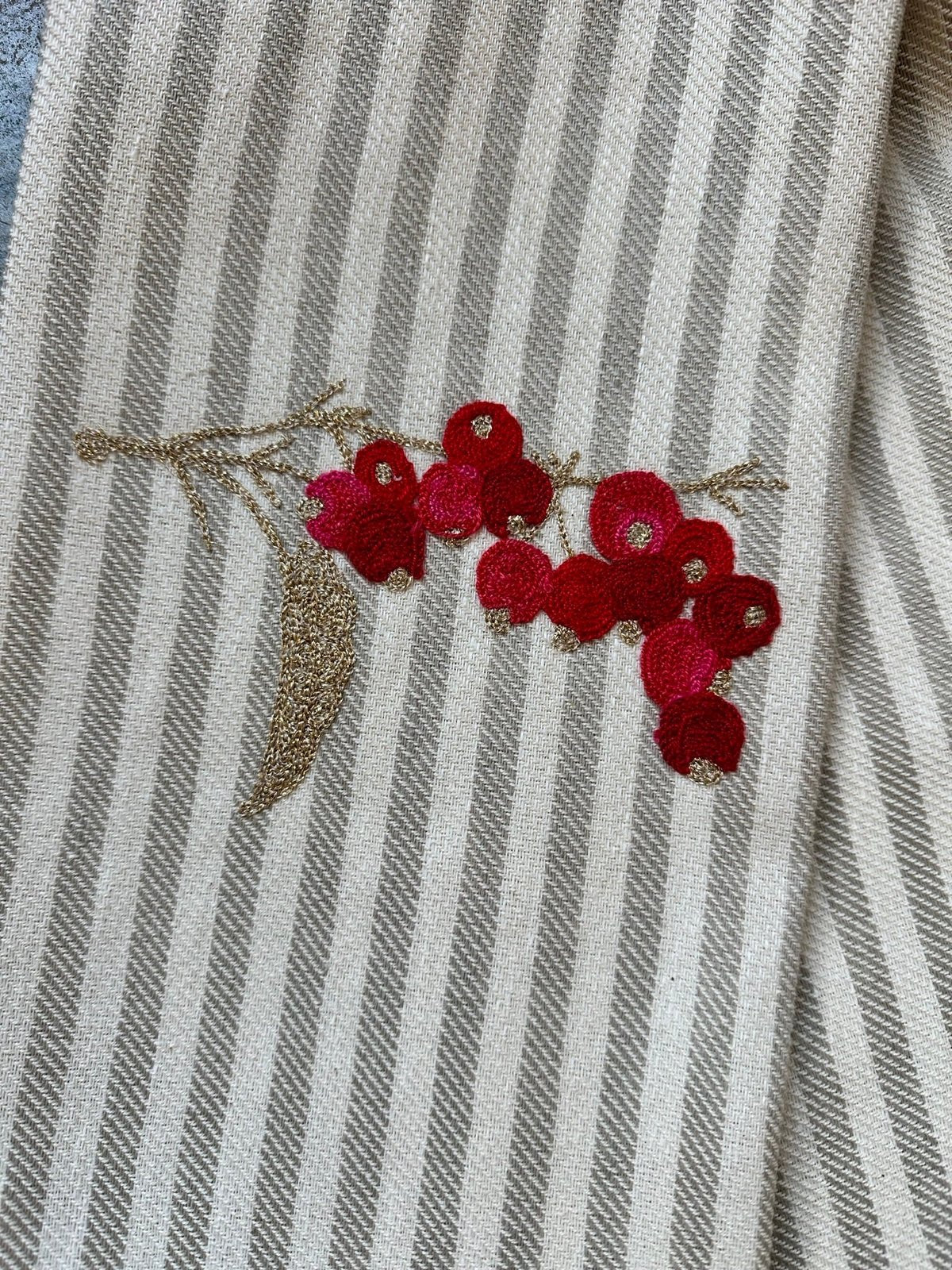 GOLD BERRY BRANCH - POMELO KITCHEN TOWEL