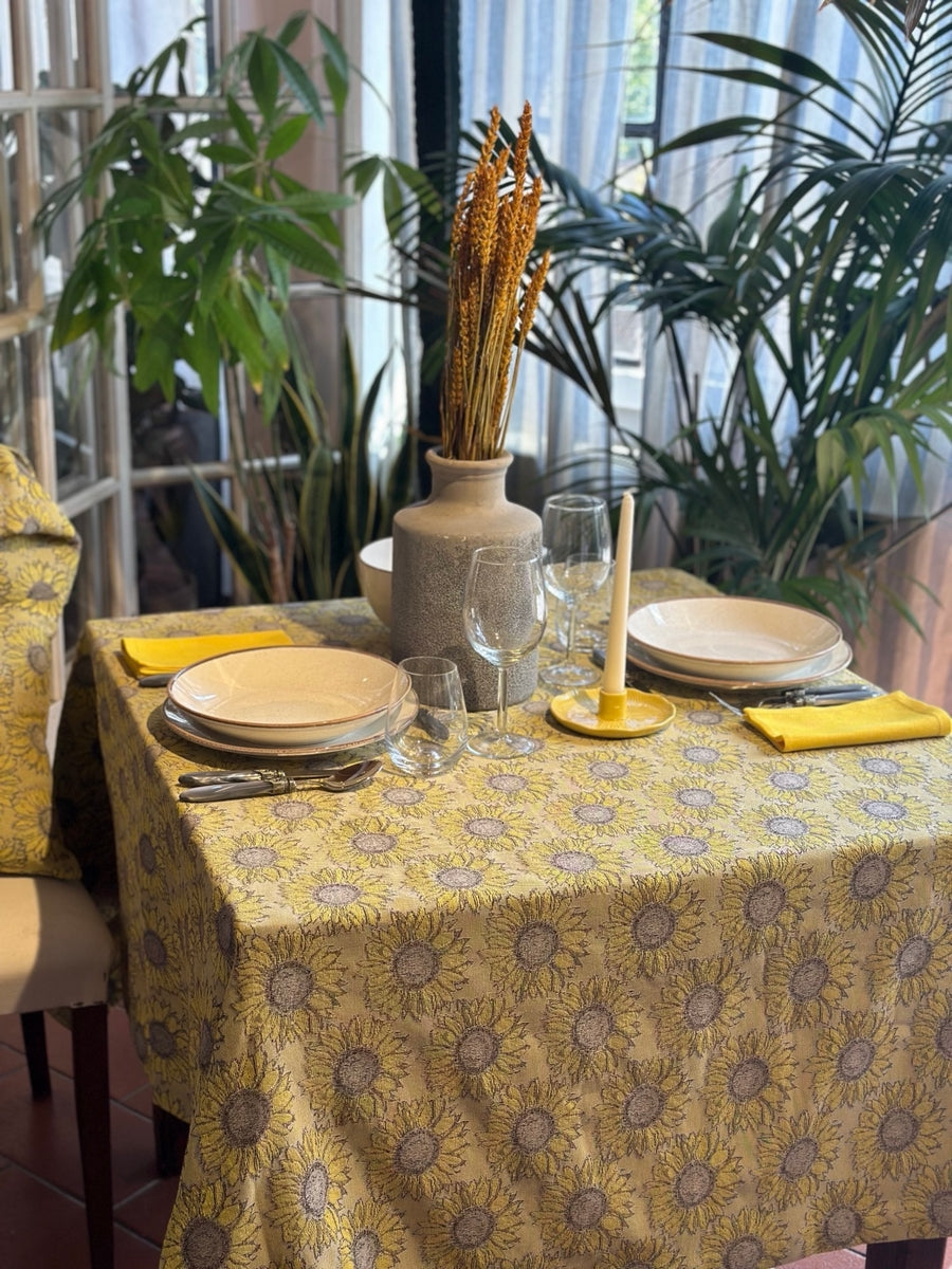 GIRASOLI - COTTON TABLECLOTH