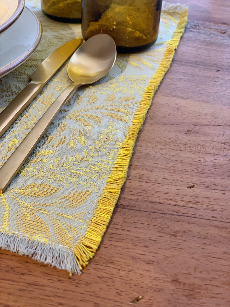 KENZIA - PLACEMAT WITH SHORT FRINGE
