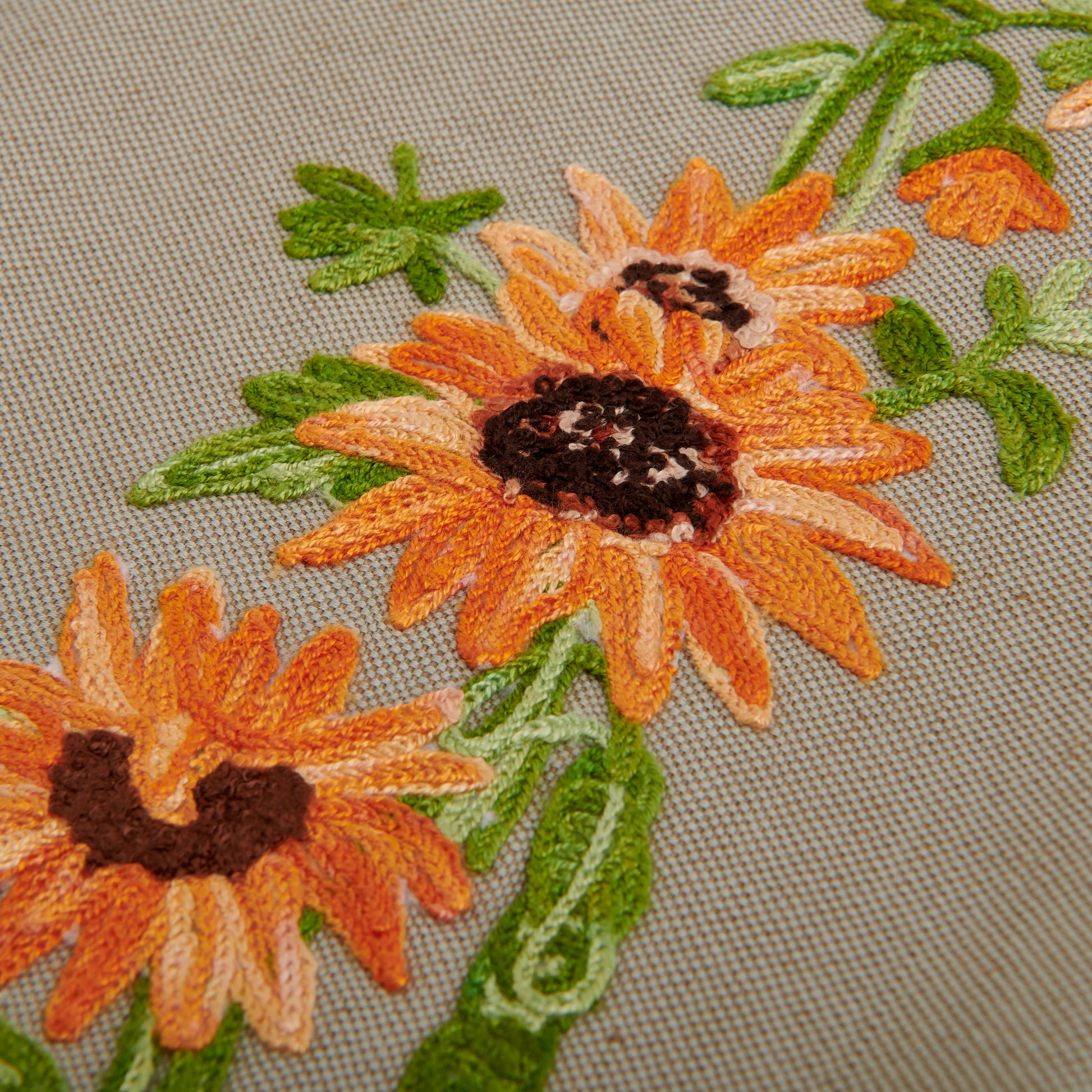 ORANGE FLOWERS - TIMO KITCHEN TOWEL