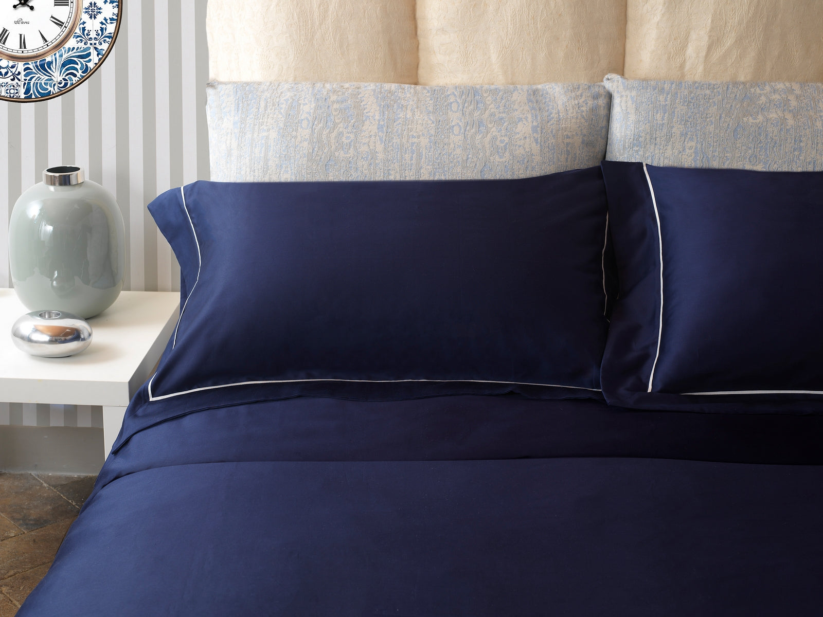 DUVET COVER IN EGYPTIAN COTTON - simple machine hem