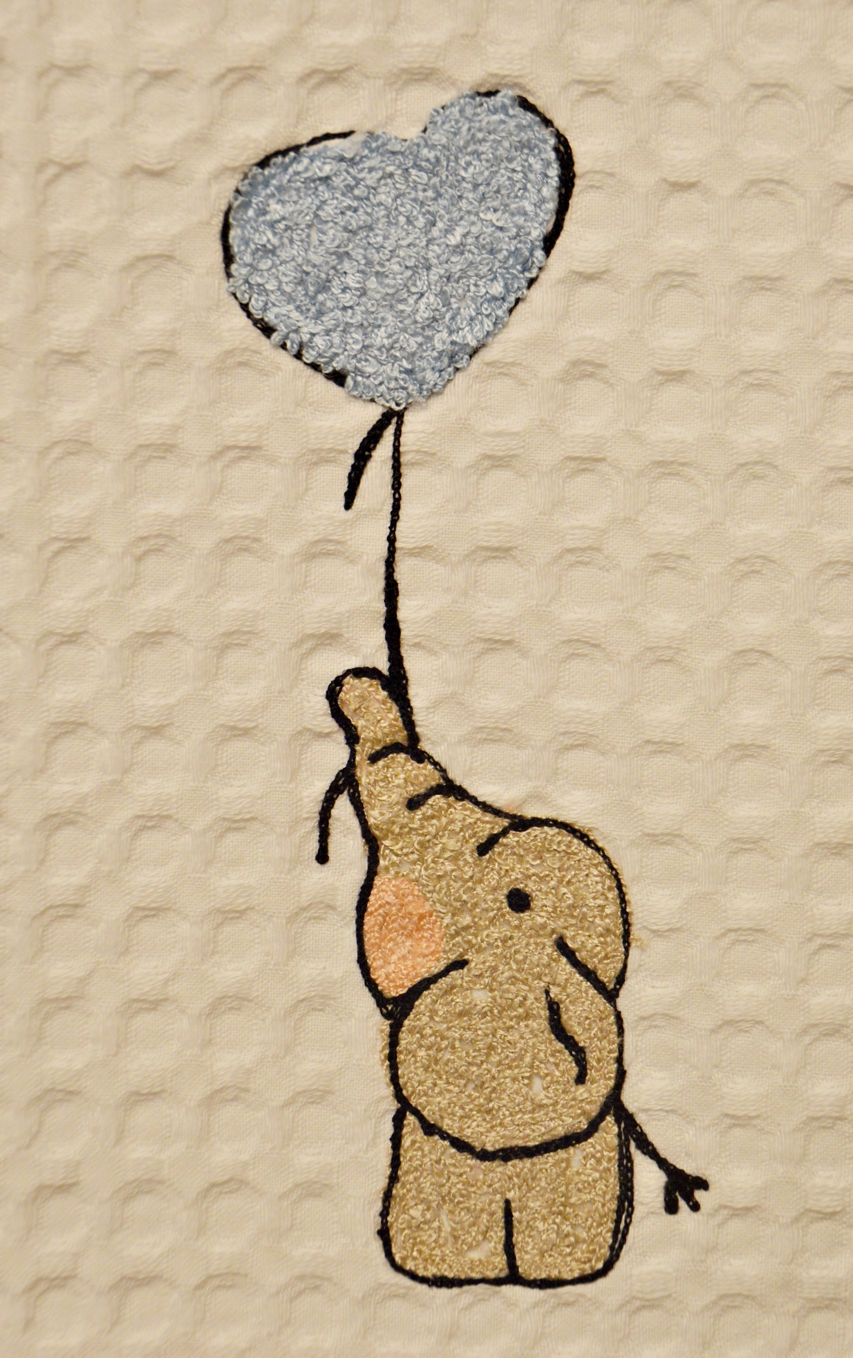 BATH TOWEL WITH ELEPHANT