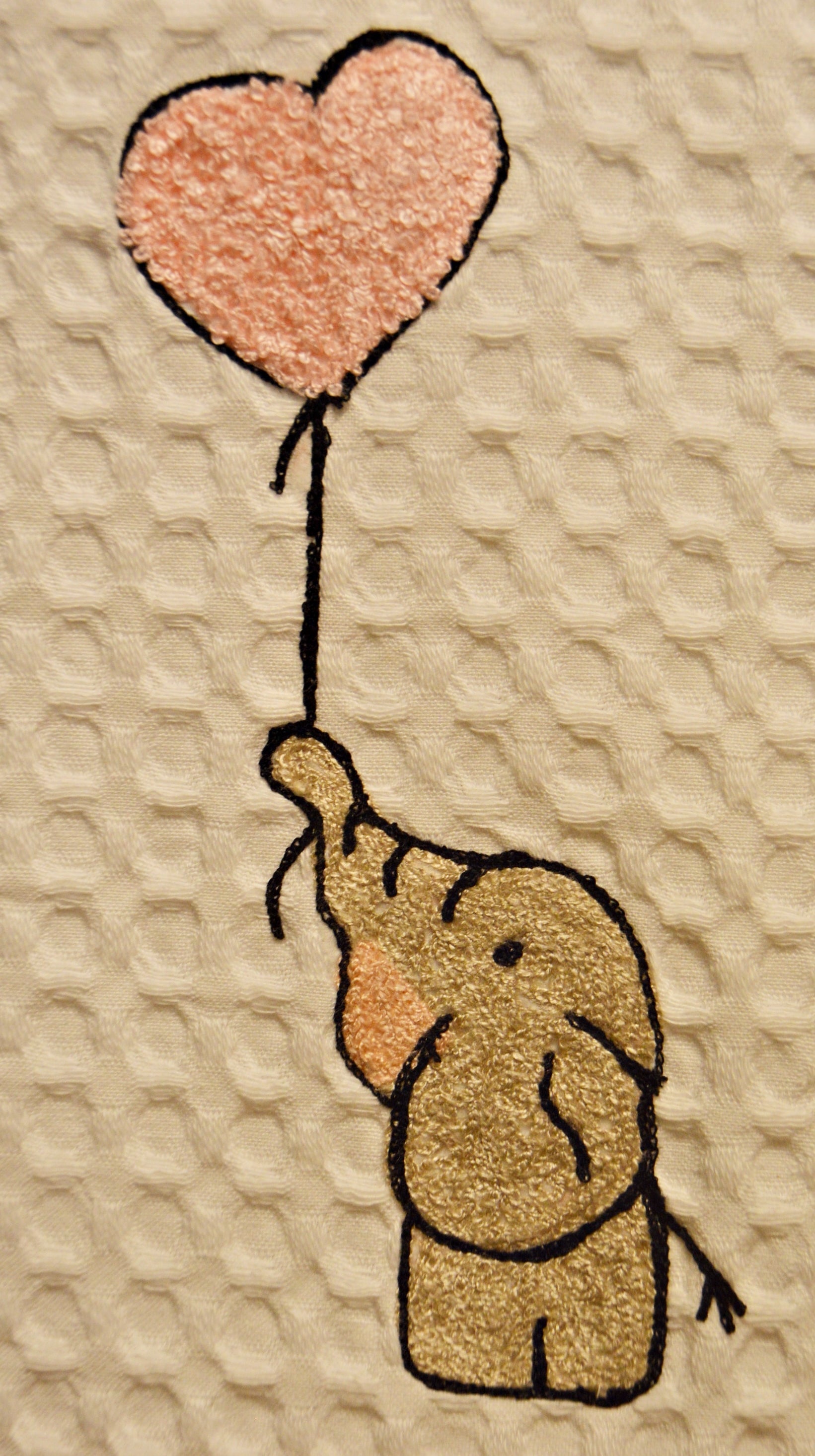 BATH TOWEL WITH ELEPHANT